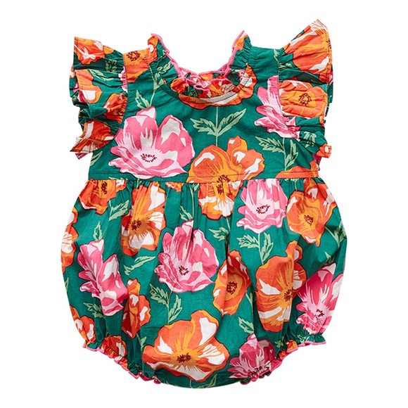 Pink Chicken floral Jennifer bubble - Picture 1 of 6